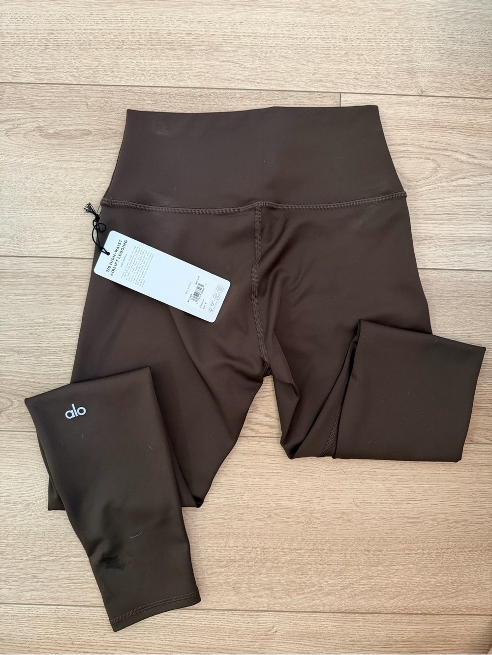 ALO Yoga 7/8 High-Waist Leggings in Espresso Brown